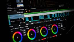 Video editing colour correcting